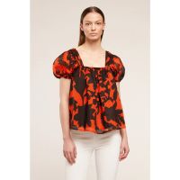Bluza cu model si maneci bufante