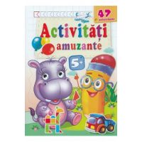 Activitati amuzante. Hipopotamul 47 autocolante 5 ani+