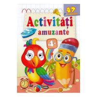Activitati amuzante. Papagalul 47 autocolante 4 ani+