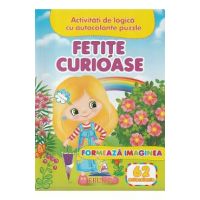 Formeaza imaginea. Fetite curioase + 62 autocolante