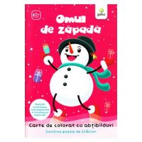 Omul de zapada - Carte de colorat cu abtibilduri