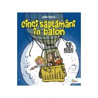 Cinci saptamani in balon + CD - Jules Verne