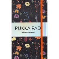 Agenda dictando cu elastic portocaliu: Pukka Pad. Model floral