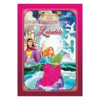 Lebedele. Carte de colorat cu povesti scrisa cu litere mari de tipar