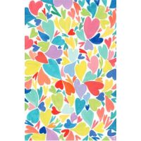 Felicitare: Inimi colorate
