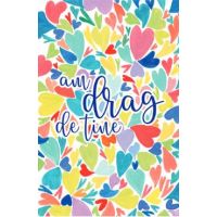 Felicitare inimi colorate: Am drag de tine