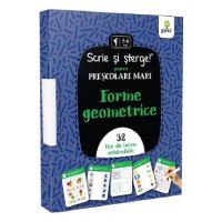 Forme geometrice. Scrie si sterge! Prescolari mari