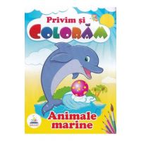 Animale marine. Privim si coloram
