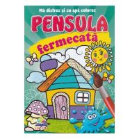 Casuta. Pensula fermecata. Ma distrez si cu apa colorez