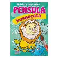 Leul. Pensula fermecata. Ma distrez si cu apa colorez