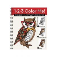 1-2-3 Color Me! (Adult Coloring Book with a Variety of Images - Owl Cover) - New Seasons