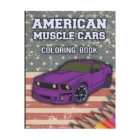 American Muscle Cars Coloring Book: Cars Coloring Book For Kids And Adults, Race, Classic, Sport, Luxury Cars - Golden Box