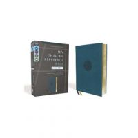 Niv, Thinline Reference Bible, Large Print, Leathersoft, Teal, Red Letter, Comfort Print - Zondervan