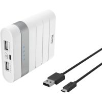 Acumulator extern Hama Power Pack, 10400 mAh, Alb