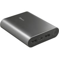 Acumulator extern Trust Luco, 10000 mAh, Metal, Negru