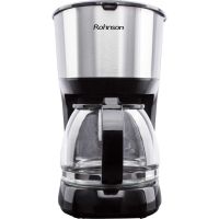 Cafetiera Rohnson R991, 750 W, 1.25 l, Argintiu/Negru
