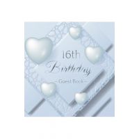 16th Birthday Guest Book: Keepsake Gift for Men and Women Turning 16 - Hardback with Funny Ice Sheet-Frozen Cover Themed Decorations & Supplies, - Luis Lukesun