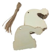 Etichete de nume de Crăciun din lemn 10 buc 4