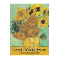 Birthday Calendar: Van Gogh Flowers Hardcover Monthly Daily Desk Diary Organizer for Birthdays, Important Dates, Anniversaries, Special D - Llama Bird Press