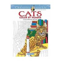 Creative Haven Cats Color by Number Coloring Book