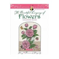 Creative Haven The Beautiful Language of Flowers Coloring Bo - John Green