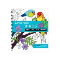 Large Print Easy Color & Frame - Birds (Adult Coloring Book) - New Seasons