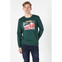 Bluza de bumbac cu imprimeu foto