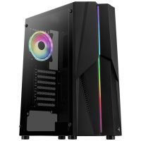 Carcasa Aerocool Mecha, Mid-Tower, fara sursa, ATX, Negru