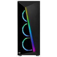 Carcasa Aerocool Shard Tempered Glass, Middle Tower, fara sursa, ATX, Negru