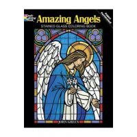 Amazing Angels Stained Glass Coloring Book - John Green