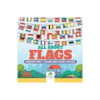 All About Flags Geography Boost Coloring Book for Girls and Boys - Educando Kids