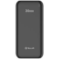 Acumulator extern Tellur PBC303, 30000 mAh, 2 x USB + Type-C + MicroUSB, Negru