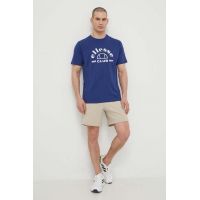 Ellesse tricou din bumbac Club T-Shirt barbati, culoarea albastru marin, cu imprimeu, SHV20259