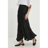 Answear Lab fusta culoarea negru, maxi, evazati