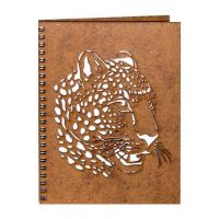 Agenda din lemn: Leopard