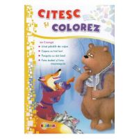 Citesc si colorez: Ursul pacalit de vulpe