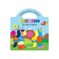 Unicornii. Coloreaza si lipeste. In excursie