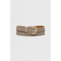 Answear Lab curea de piele femei, culoarea bej