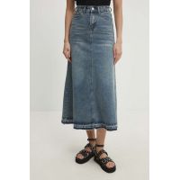 Answear Lab fusta jeans maxi, evazati