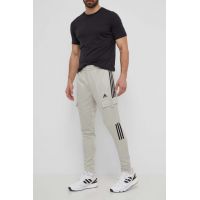 adidas pantaloni de trening TIRO culoarea verde, cu imprimeu, IS1544