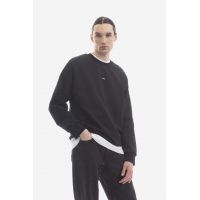 A.P.C. hanorac de bumbac Sweat Steve bărbați, culoarea negru, cu imprimeu COEIP.H27621-BLACK