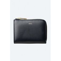 A.P.C. portofel de piele culoarea bleumarin PXAWV.F63166-DARKNAVY