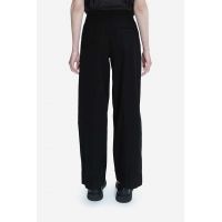 A.P.C. pantaloni de bumbac culoarea negru, drept, high waist COFAM.F08427-BLACK