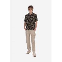 A.P.C. pantaloni din in culoarea bej, drept LIAEO.H08394-BEIGE