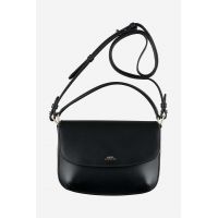 A.P.C. poșetă de piele culoarea negru PXAWV.F61629-BLACK