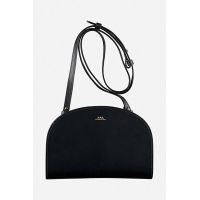 A.P.C. poșetă de piele Demi Lune culoarea negru PXAWV.F61596-BLACK