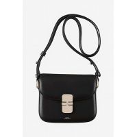 A.P.C. poșetă de piele A.P.C. Sac Grace Mini culoarea negru PXBMW-F61515 BLACK