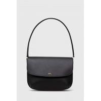 A.P.C. poșetă de piele culoarea negru