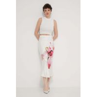 Desigual fusta ORCHID LACROIX culoarea bej, maxi, drept, 24SWFW18