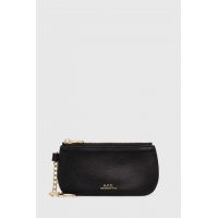 A.P.C. husa de chei din piele Key Pouch Keiko culoarea negru, PXBOK.F63458.LZZ